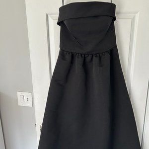 Amsale Rene Black Bridesmaid Dress